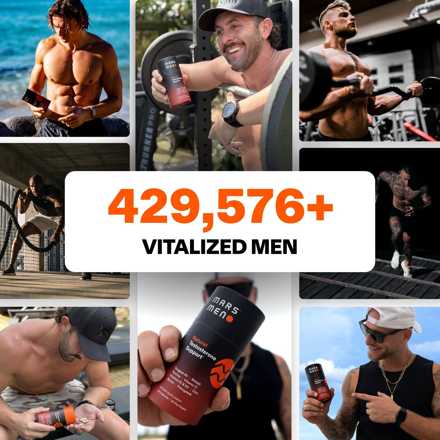 Mars Men Natural Testosterone Support 30 Servings
