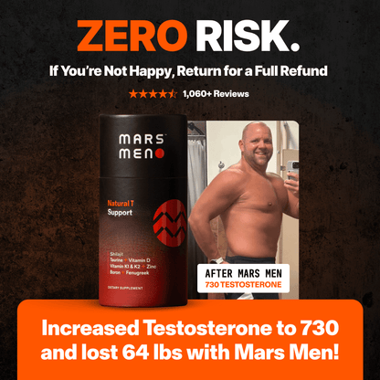 Mars Men Natural Testosterone Support 30 Servings